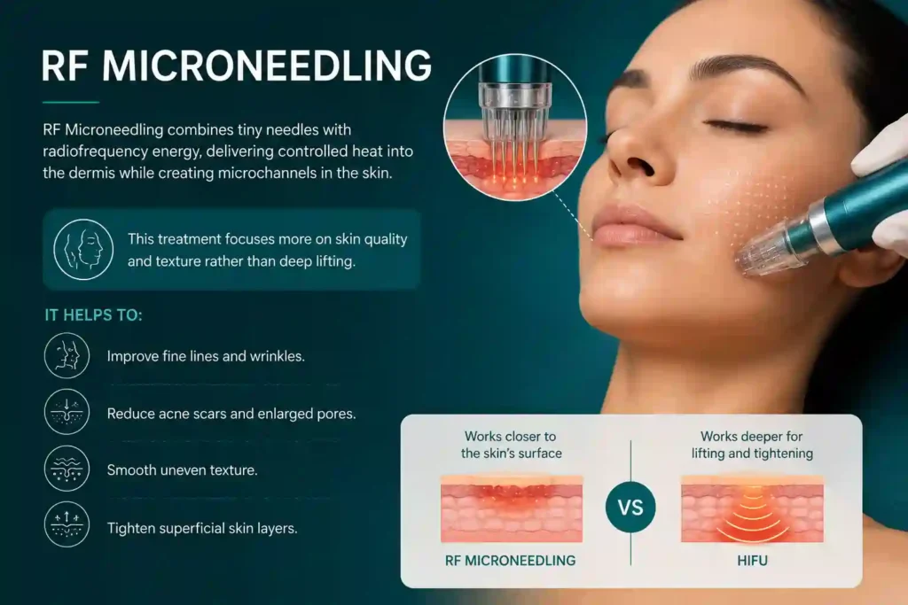 What Does RF Microneedling Do That HIFU Alone Cannot Wallingford