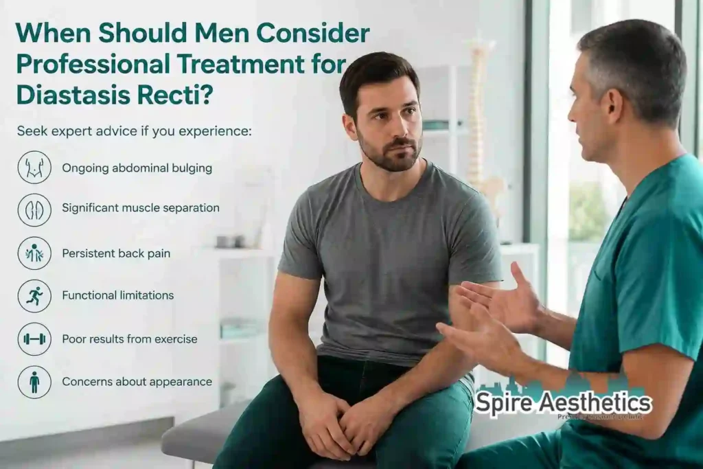 When Should Men Consider Professional Treatment for Diastasis Recti Wallingford?
