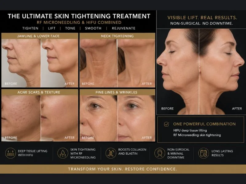 Results of combined treatment for the ultimate skin tightening treatment Wallingford