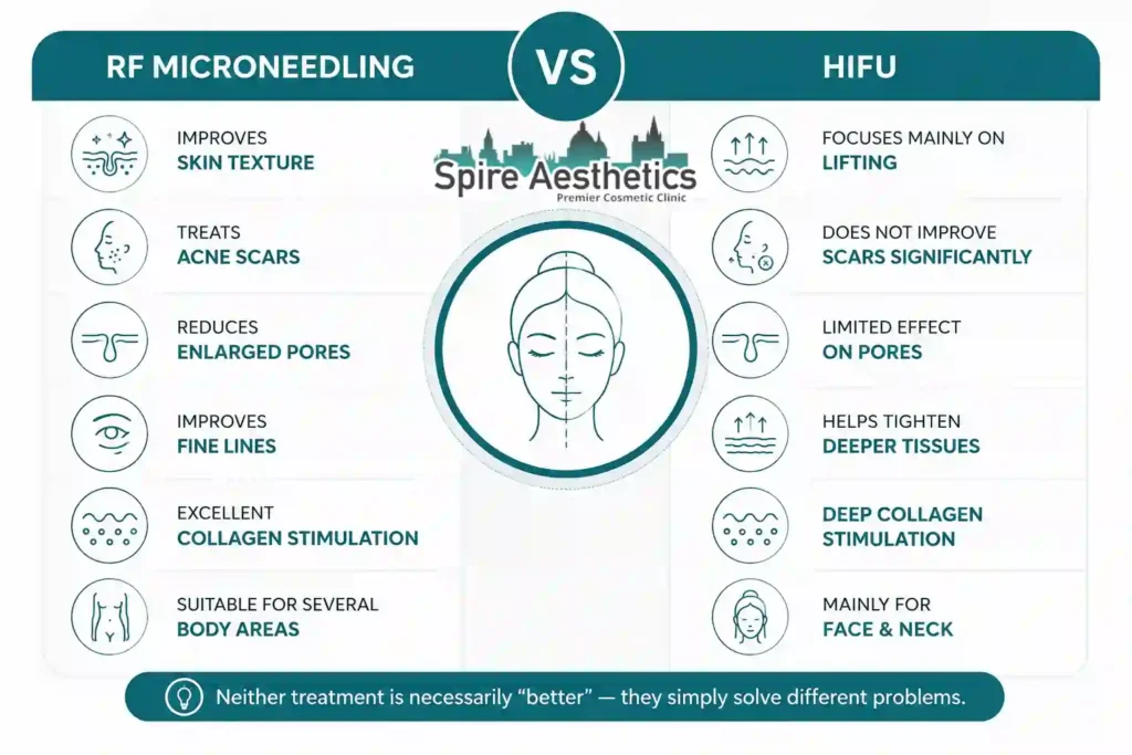 RF Microneedling vs HIFU: Which Treatment Gives Better Results Wallingford?
